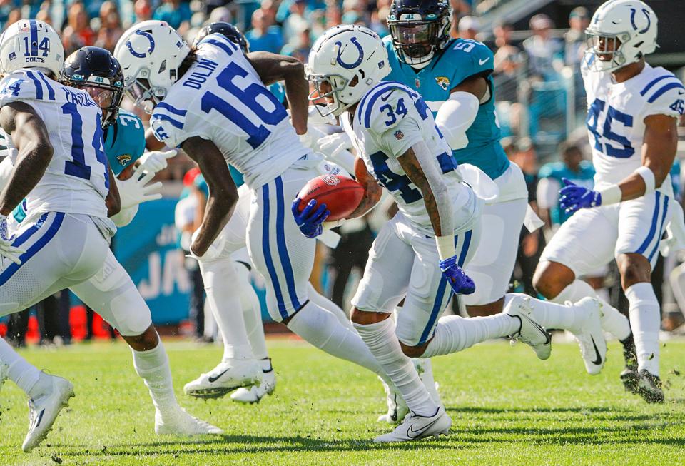 Indianapolis Colts kick returner Isaiah Rodgers has averaged 27.7 yards per return through his first two NFL seasons.