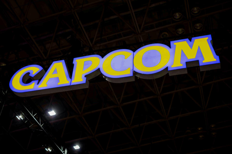 CHIBA, JAPAN - 2023/09/23: Japanese video game maker CAPCOM exhibition booth at the Tokyo Game Show 2023 in Makuhari Messe, Chiba. Video game makers and publishers, social media representatives were present in high numbers at the Tokyo Game show. (Photo by Stanislav Kogiku/SOPA Images/LightRocket via Getty Images)