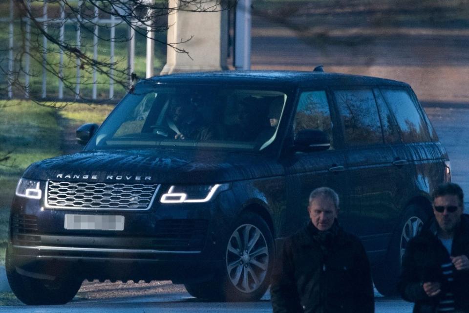 Photographs emerged of the duke being driven from his home, Royal Lodge, near Windsor Castle in Berkshire (AFP via Getty Images)