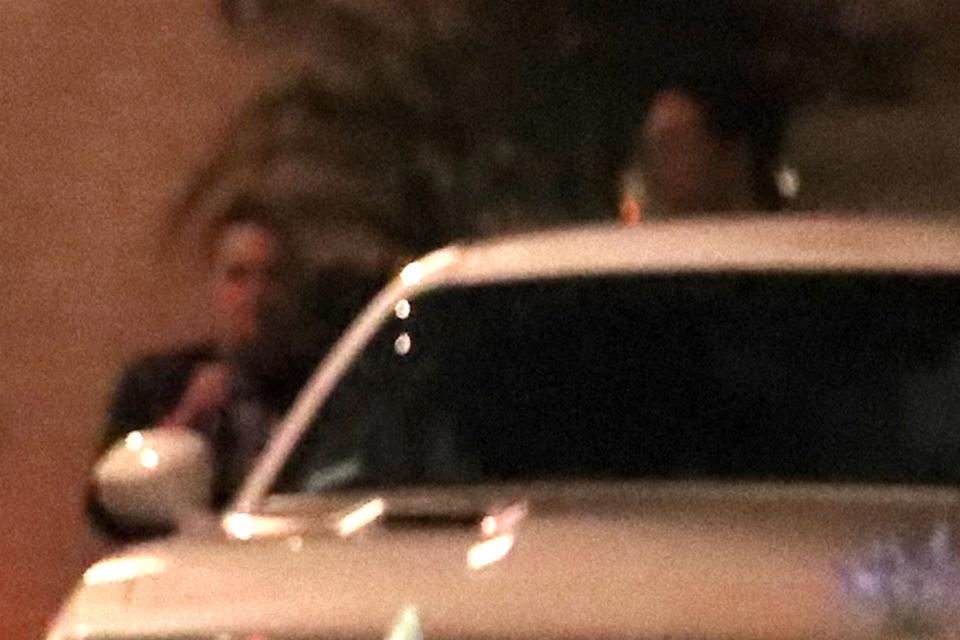 Out of focus! Whoever took this shot, which supposedly shows Stewart and Pattinson outside Chateau Marmont on Friday, must have been scrambling to get a glimpse of the pair. (Photo: Backgrid)