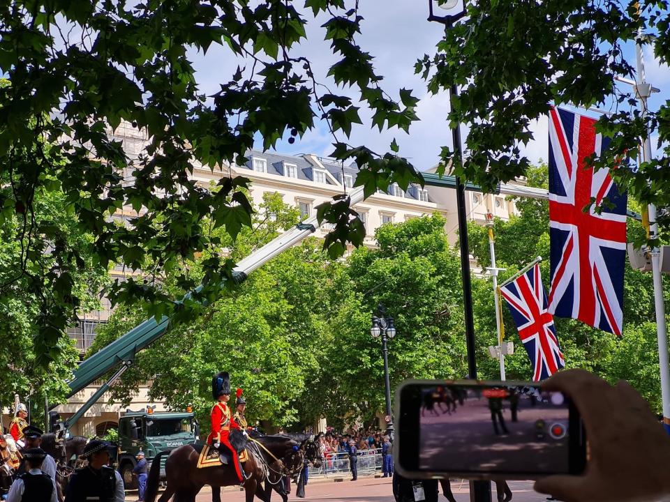 Prince William and Princess Anne at the Trooping the Colour parade