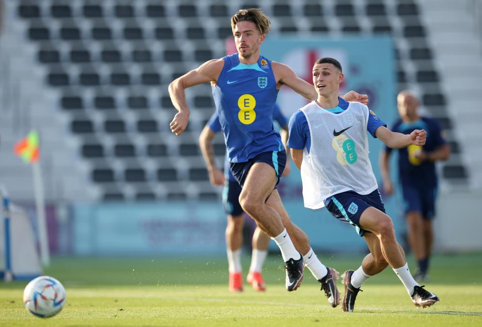 Jack Grealish and Phil Foden could start against Wales (The FA via Getty Images)