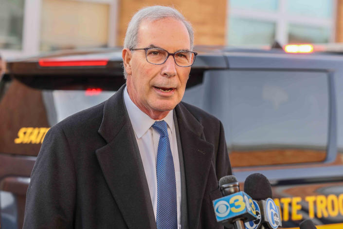 U.S. Attorney David C. Weiss at a press conference in New Castle, Del. (Saquan Stimpson / USA Today Network)