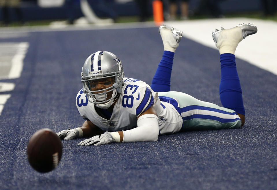 Dallas Cowboys wide receiver Terrance Williams will become an unrestricted free agent next month after the team declined his option on Monday. (AP/Ron Jenkins)