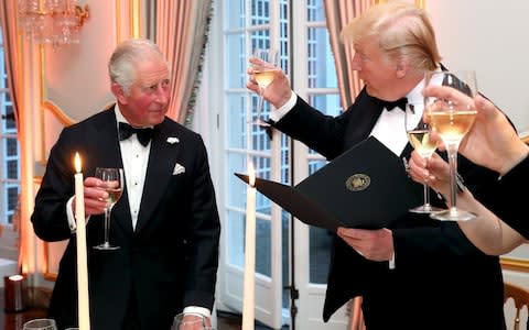 The Prince and The President both made short toasts - Credit: Chris Jackson - WPA Pool/Getty Images