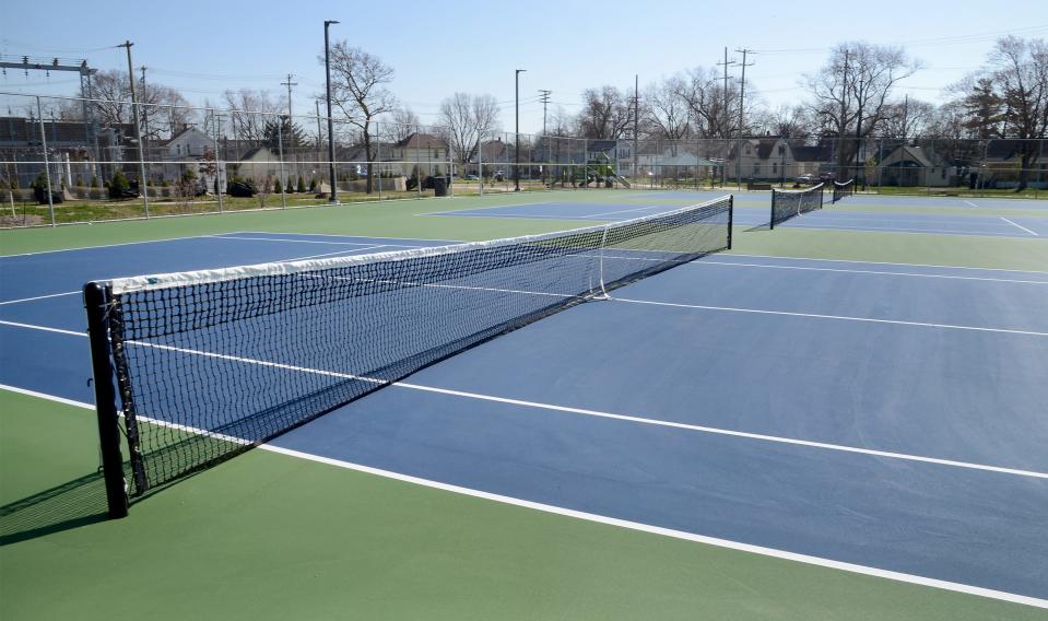 Three new tennis courts were added to Cairns Park.