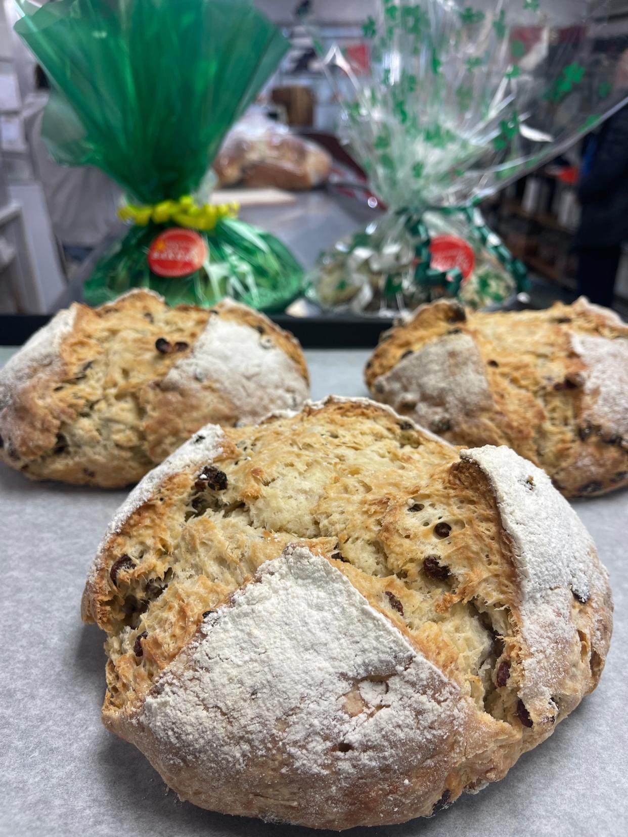 Homemade Irish soda bread from Dixie Lee Bakery in Keansburg.