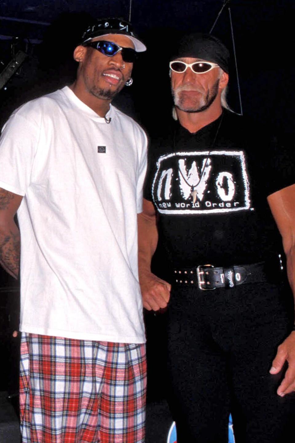 Dennis Rodman and Hollywood Hulk Hogan