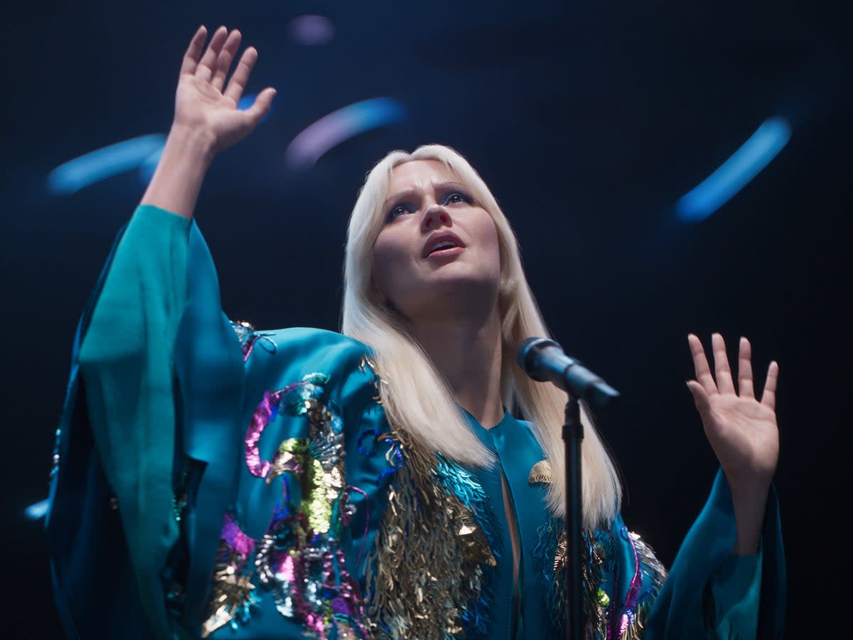 A holographic Agnetha during ABBA Voyage, the iconic Swedish pop band’s new show  (ABBA Voyage)