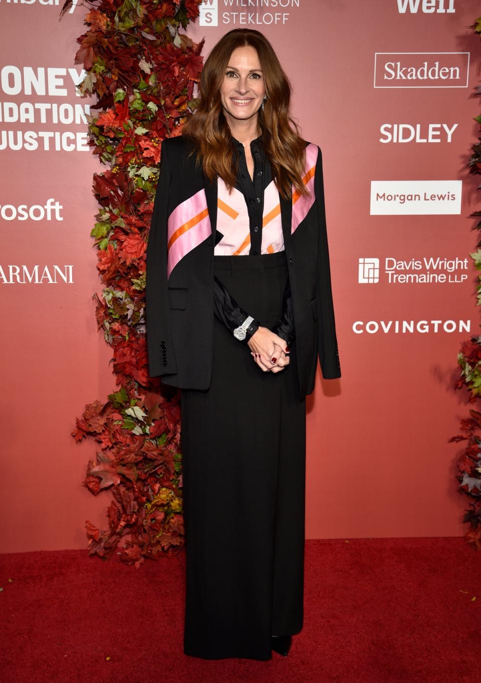 Julia Roberts supported old pal Clooney on Thursday night (Evan Agostini/Invision/AP)