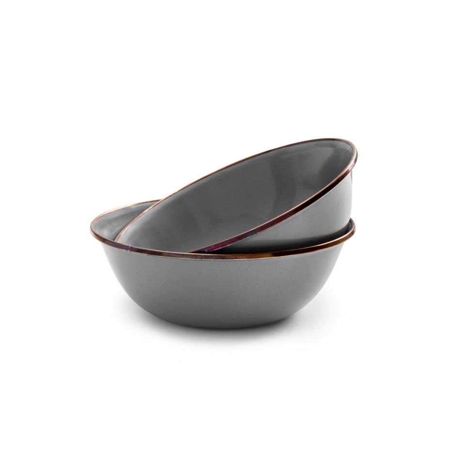 2) Barebones Enamel Bowl Set