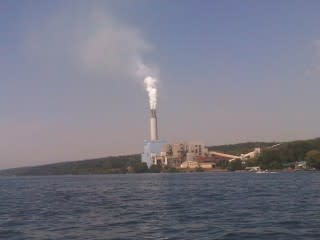 Electric power plant outside Ithaca, New York