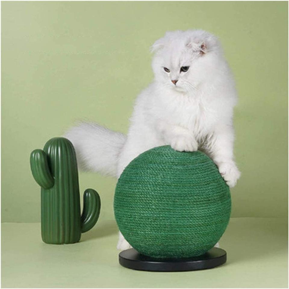 qiuqiu Cat Scratcher Cat Tree (Photo: Amazon)


