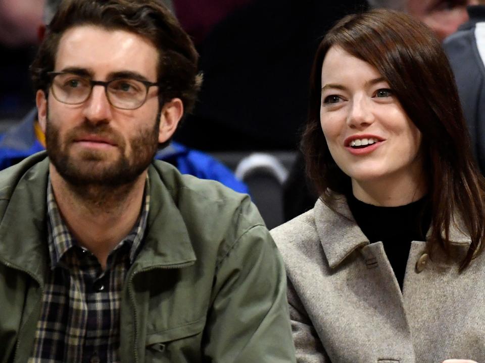 Emma stone engaged dave mccary