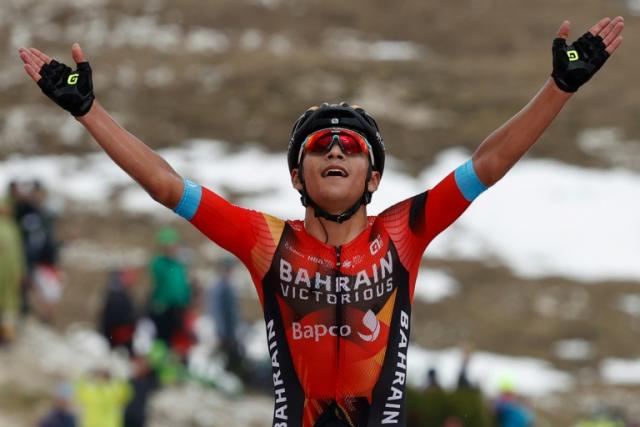 El ciclista colombiano Santiago Buitrago se impone en la 19ª etapa del Giro de Italia el 26 de mayo de 2023 en Tre Cime di Lavaredo