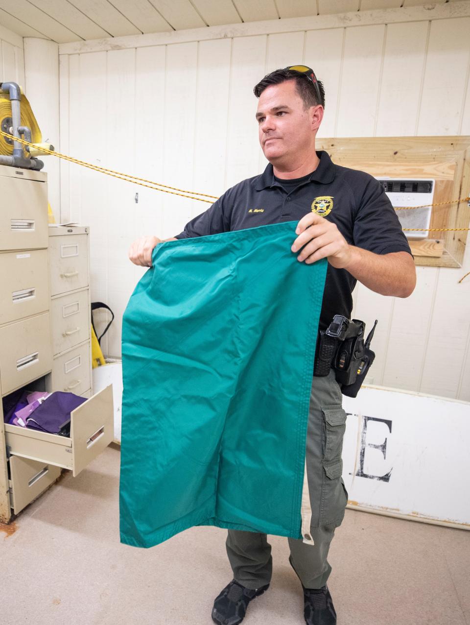 Sgt. Mike Morris, with the Bay County Sheriff’s Office, says the green beach flags are no longer used by the department.