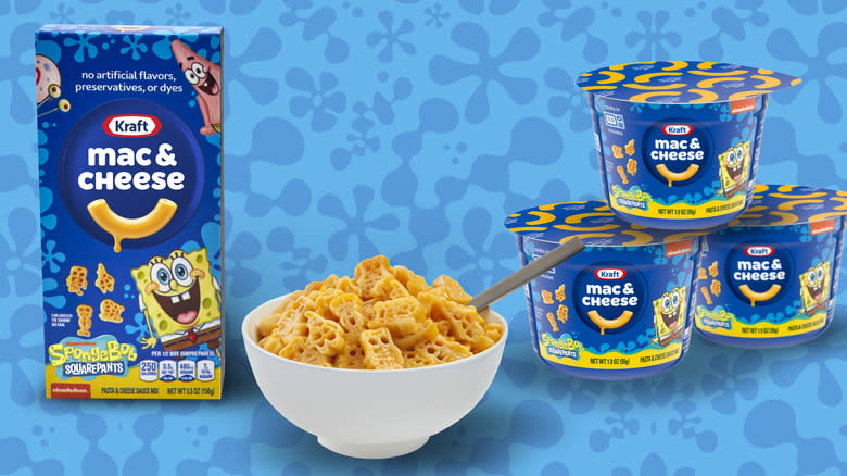 Kraft SpongeBob macaroni and cheese