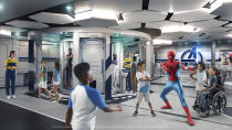 <p>Marvel Super Hero Academy is a high-tech Avengers headquarters where kids ages 3 to 12 will train to be the next generation of Super Heroes with the help of their own heroes, like Spider-Man, Black Panther, Ant-Man and the Wasp. (Disney)</p> 