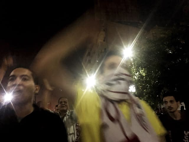 Protesters in Cairo