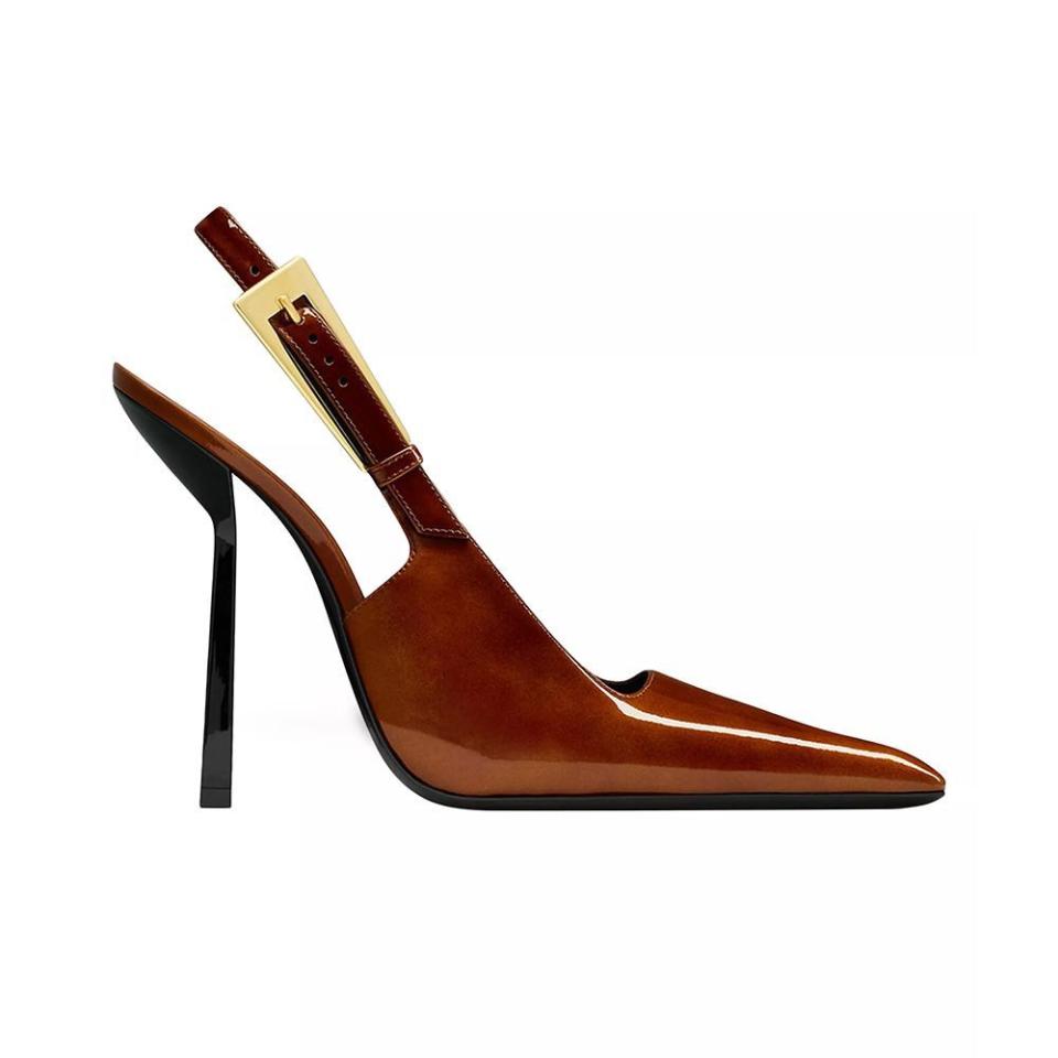 <p><a href="https://go.redirectingat.com?id=74968X1596630&url=https%3A%2F%2Fwww.saksfifthavenue.com%2Fproduct%2Fsaint-laurent-lee-slingback-pumps-in-patent-leather-0400019901809.html&sref=https%3A%2F%2F" rel="nofollow noopener" target="_blank" data-ylk="slk:Shop Now;elm:context_link;itc:0;sec:content-canvas" class="link ">Shop Now</a></p><p>Lee Slingback Pumps In Patent Leather</p><p>saksfifthavenue.com</p><p>$1090.00</p>