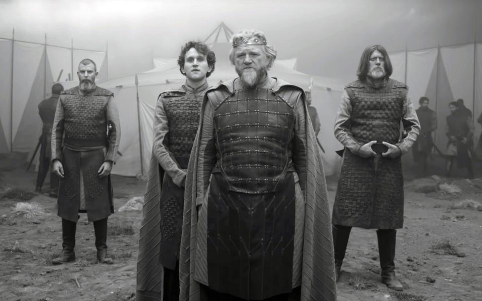 Melling (centre, left) in Joel Coen’s The Tragedy of Macbeth - Alamy