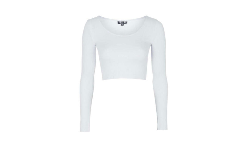 Topshop Raw Edge Scoop Top, $18, Topshop