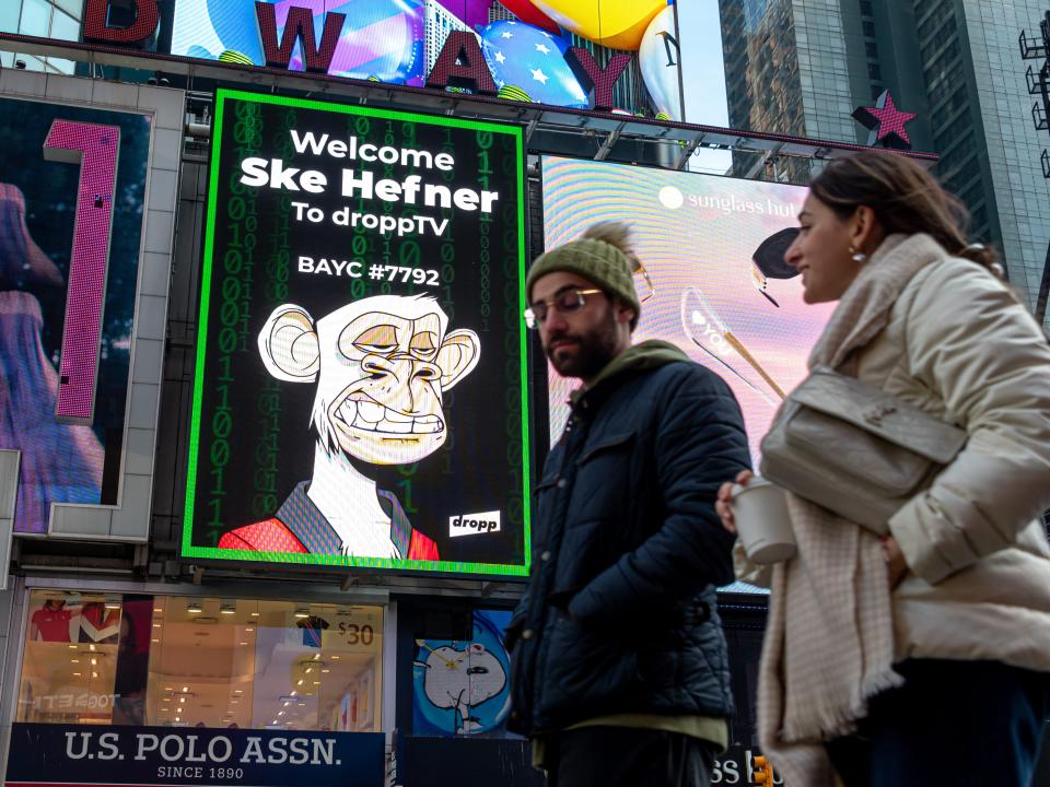 Bored Ape Yacht Club billboard in Times Square