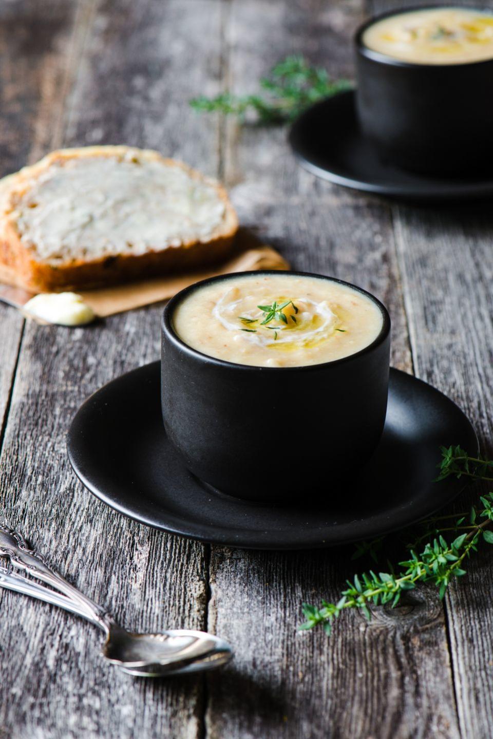 Cauliflower and Zucchini Soup