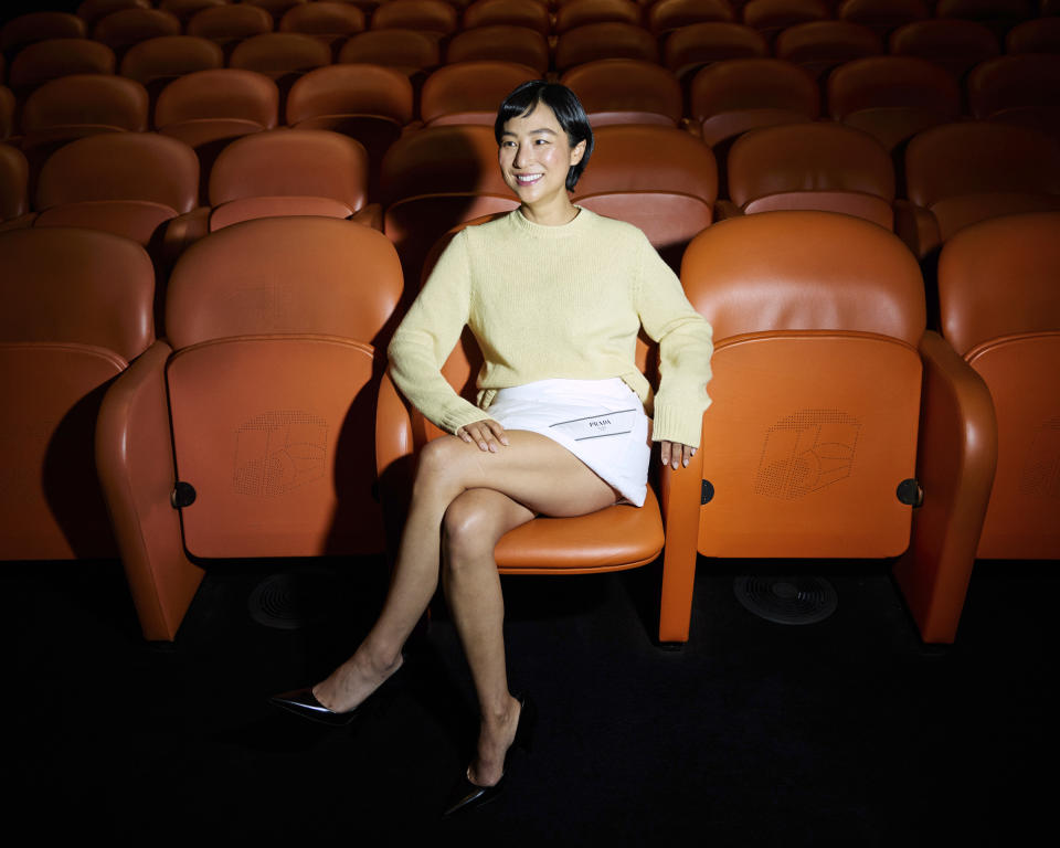 Greta Lee poses for a portrait to promote the film "Past Lives" on Wednesday, May 31, 2023, in New York. (Photo by Matt Licari/Invision/AP)