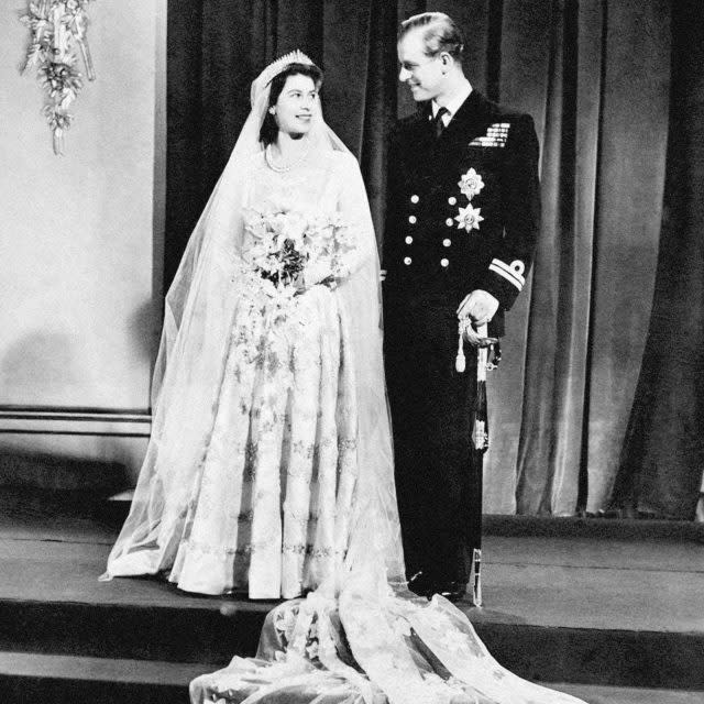 The royals on their wedding day