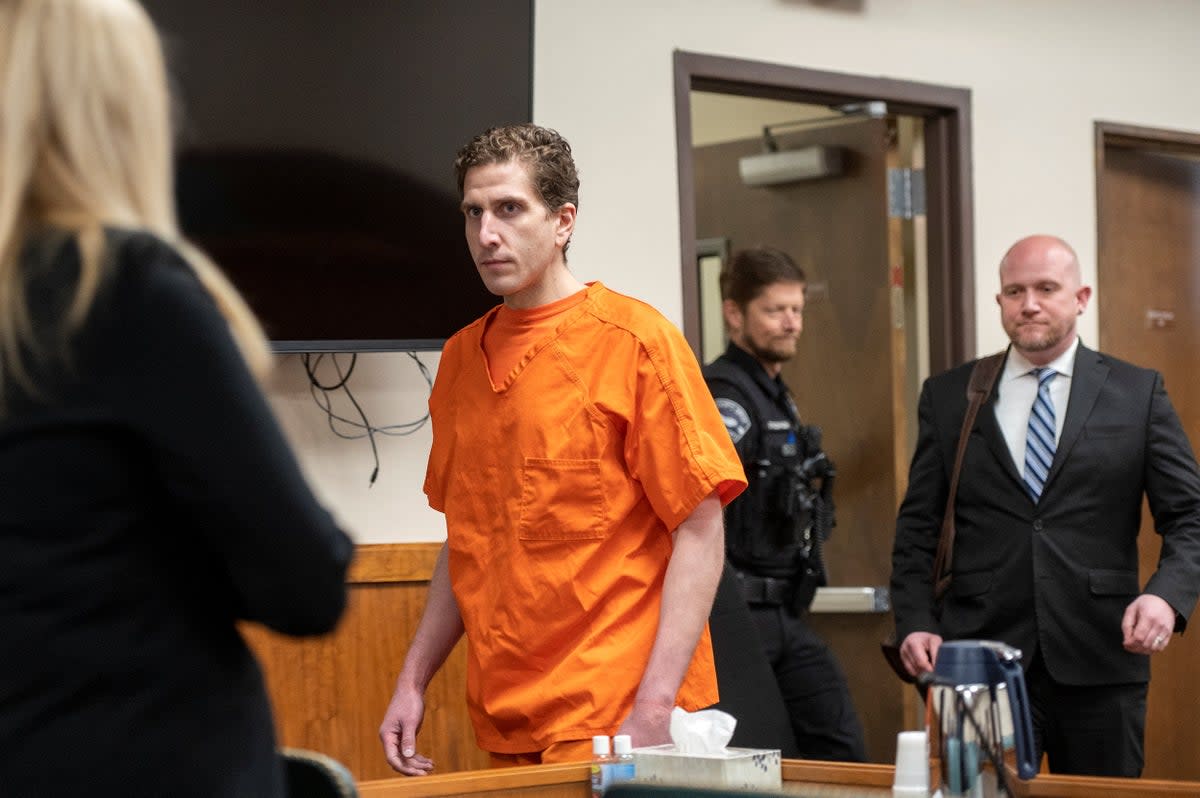 Bryan Kohberger enters the courtroom for his arraignment hearing in Latah County District Court, Monday, May 22, 2023 (Reuters)