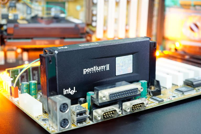 Un Pentium II, se vendía en un cartucho con el procesador adentro