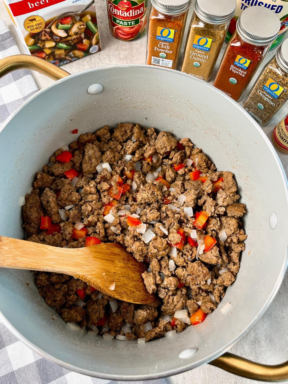 Classic beef chili is easy to make.