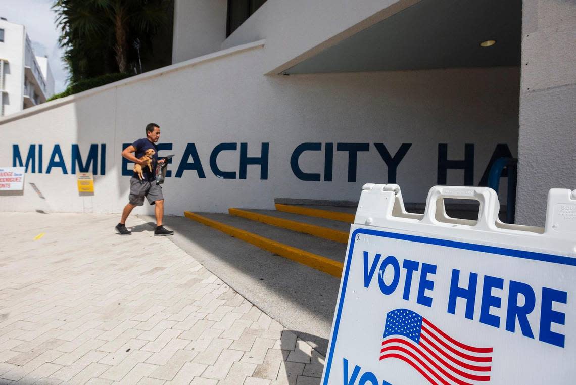 Early Election in Miami-Dade at the Elections Department in Miami Beach City Hall, 1700 Convention Center Dr. on Monday August 8th., 2022.