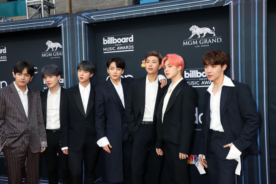 BTS attending the Billboard Music Awards 2019 held at the MGM Grand Hotel & Casino in Las Vegas, Nv.