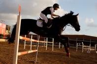 Gaza horse riders compete again as coronavirus curbs ease