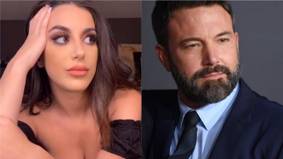 Nivine Jay et Ben Affleck - Capture d'écran TikTok - @nivinejay / Robyn Beck - AFP