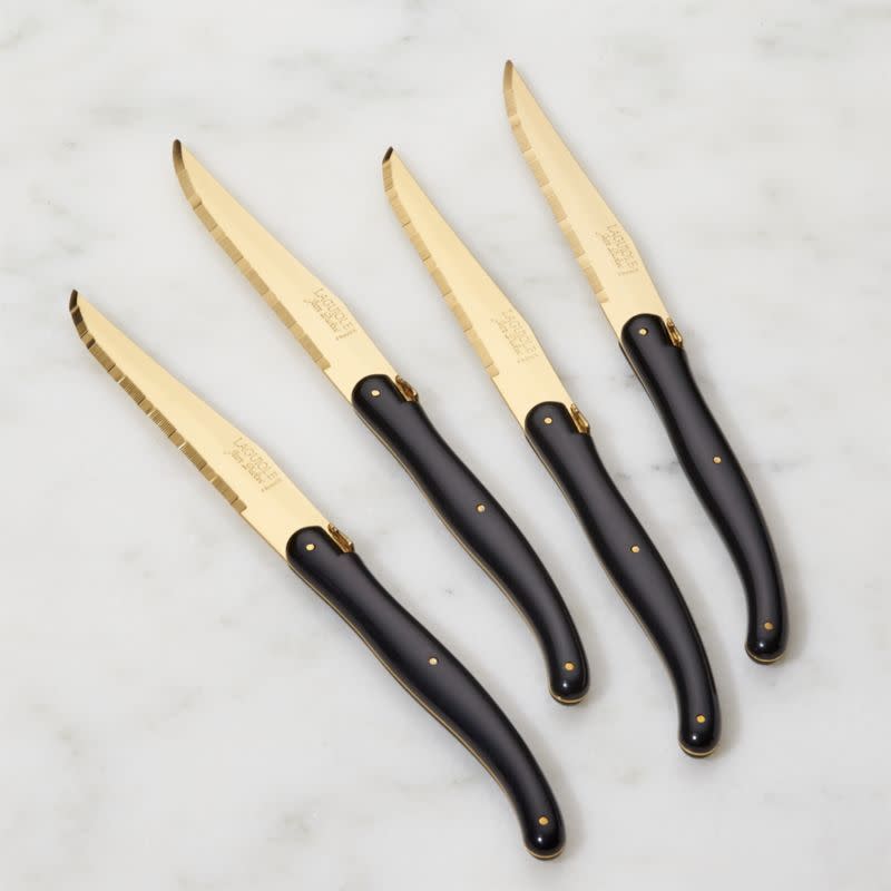 Gold Steak Knives Set