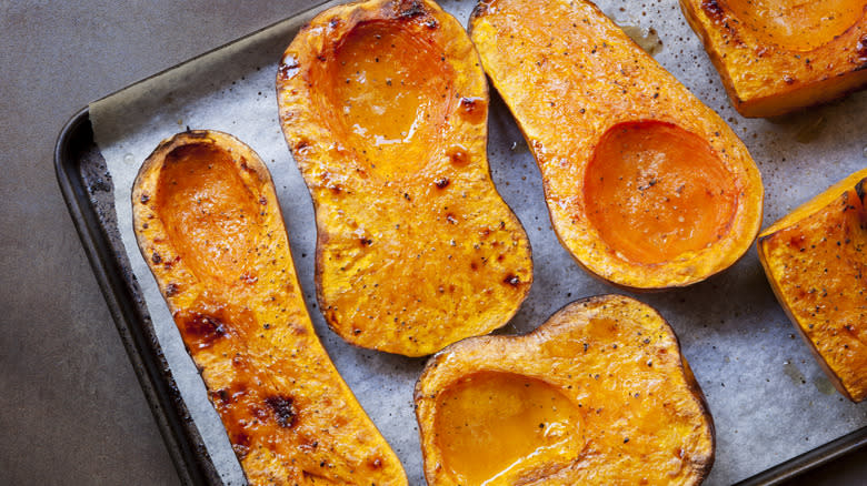 Maple roasted butternut squash 