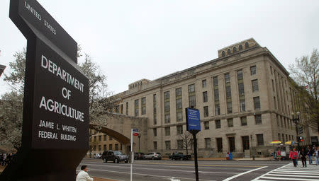 FILE PHOTO: The U.S. Department of Agriculture is seen in Washington, DC, U.S., March 18, 2012. REUTERS/Gary Cameron/File Photo