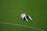<p>DFB-Stürmer Lukas Podolski nach der 0:2-Niederlage im WM-Halbfinale gegen Italien. (Bild: Reuters)</p> 