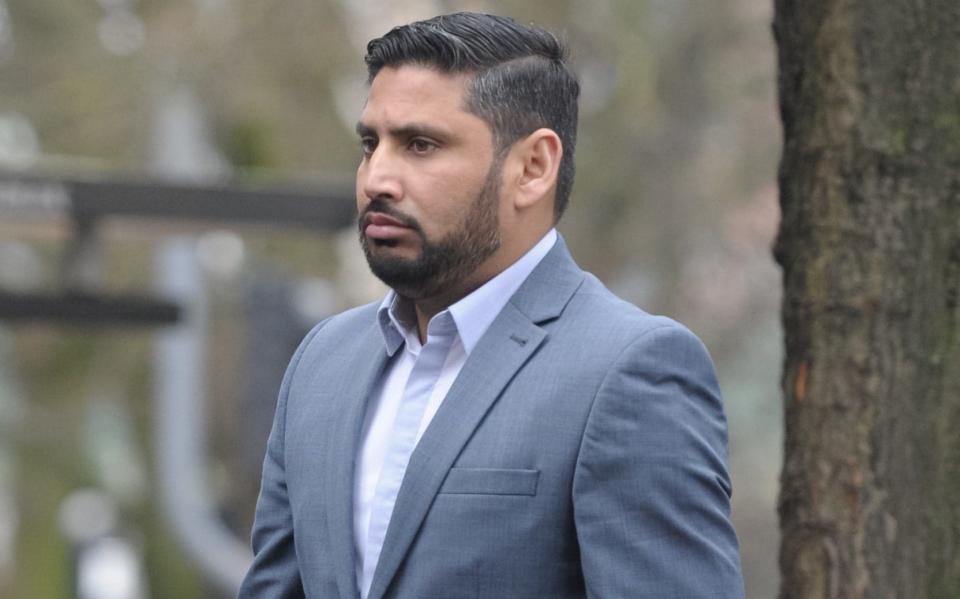 Cricketer Mustafa Bashir leaving Manchester Crown Court - Cavendish Press/Pat Isaacs