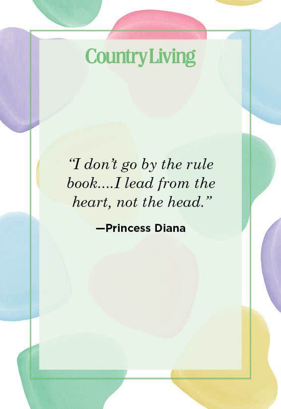 <p>“I don’t go by the rule book....I lead from the heart, not the head.” </p>