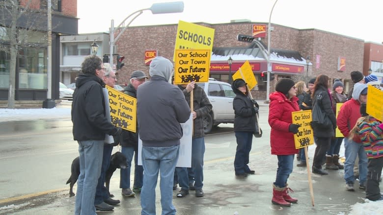 Protest at Confederation Centre calls for a moratorium on school closures