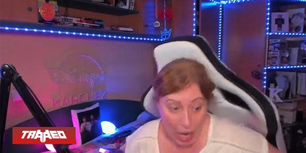 Madre de streamer Karchez vive gracioso momento en Twitch, cayéndose de la silla y quedando atrapada