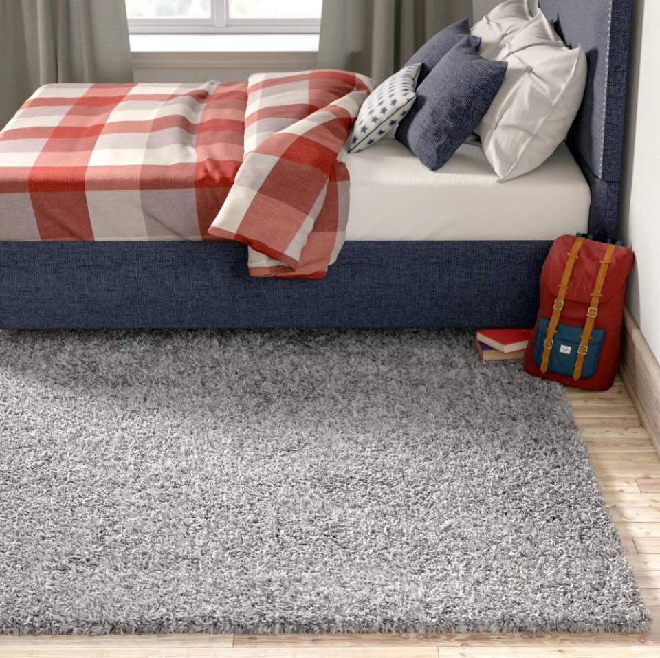 Lilah Shag Gray Area Rug