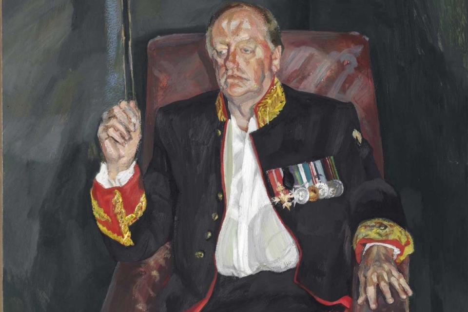 Up for auction: The Brigadier (Andrew Parker Bowles), by Lucian Freud (Lucian Freud)