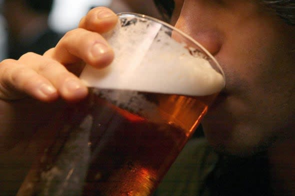 File photo dated 01/12/06 of a man drinking a beer. George Osborne will make a pitch to ordinary working people today when he delivers his penultimate Budget before the general election.  PRESS ASSOCIATION Photo. Issue date: Wednesday March 19, 2014. See PA BUDGET stories. Photo credit should read: Johnny Green/PA Wire