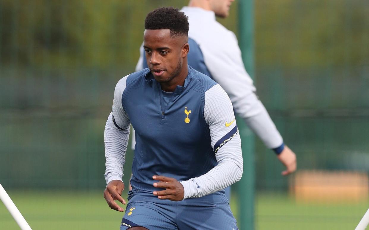 Ryan Sessegnon of Tottenham Hotspur during a training session - Getty Images