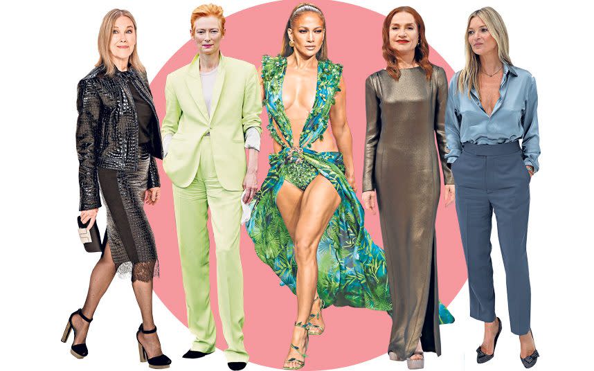 catherine o'hara tilda swinton jennifer lopez kate moss - Getty Images / Rex Features